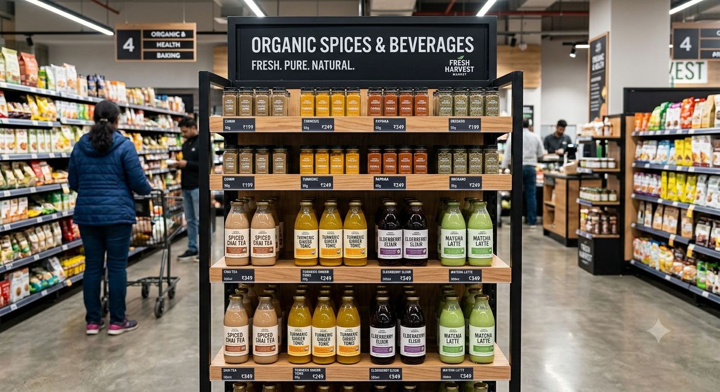 Category management unit with compartments