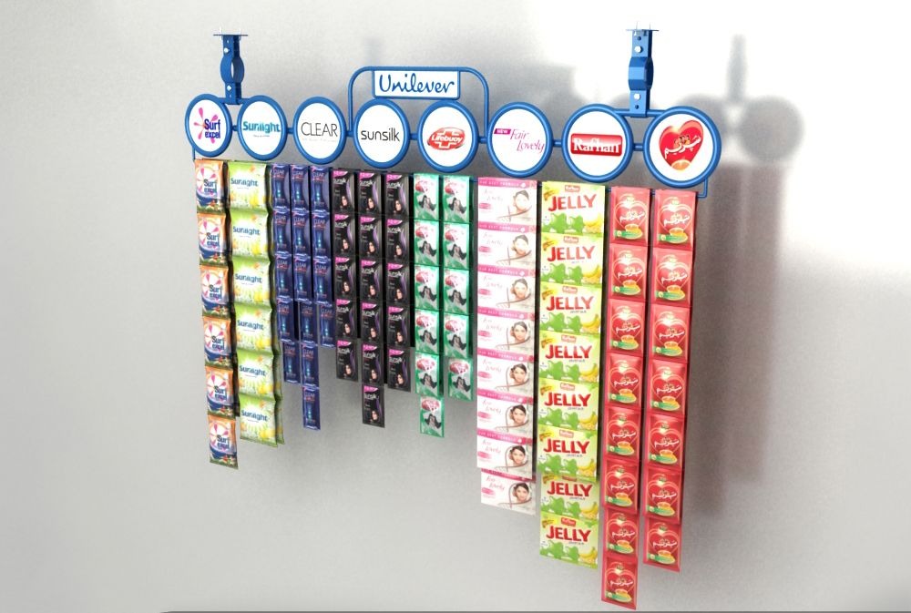 Wall mounted retail hanger merchandising system